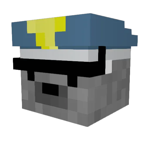 Hangentti Minecraft avatar head, 3D render