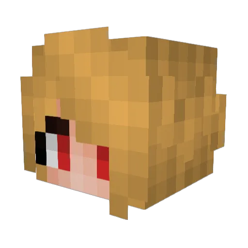 Hangman2020 Minecraft avatar head, 3D render