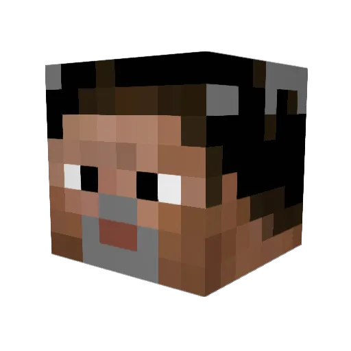Hangman42 Minecraft avatar head, 3D render