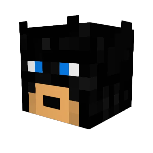 Hangman9 Minecraft avatar head, 3D render