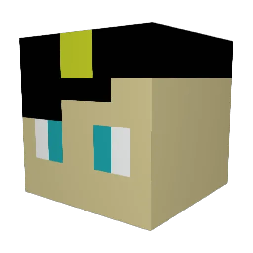 Hangman_122 Minecraft avatar head, 3D render