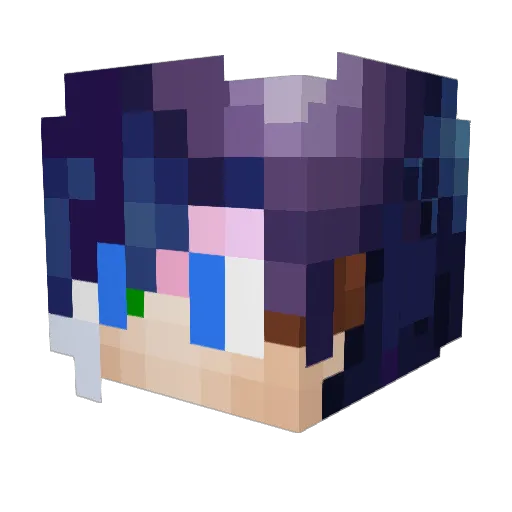 HangoverHarry Minecraft avatar head, 3D render