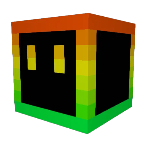 HangryHero Minecraft avatar head, 3D render