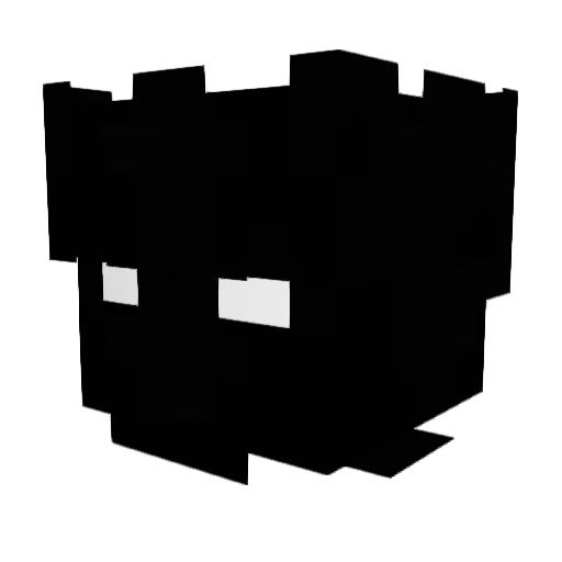 Hanhan_Tu Minecraft avatar head, 3D render