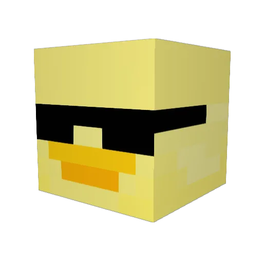 Hania556 Minecraft avatar head, 3D render