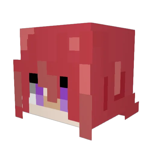 Hanikamu81 Minecraft avatar head, 3D render