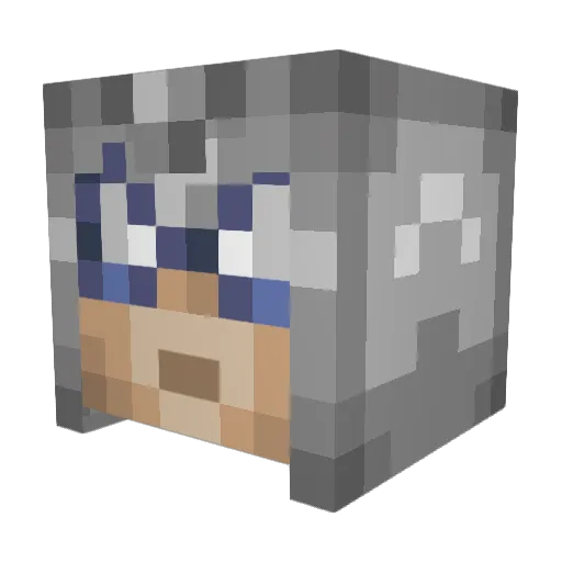 Hanji_Alto Minecraft avatar head, 3D render