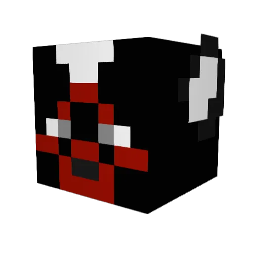 Hanjiasaurus Minecraft avatar head, 3D render