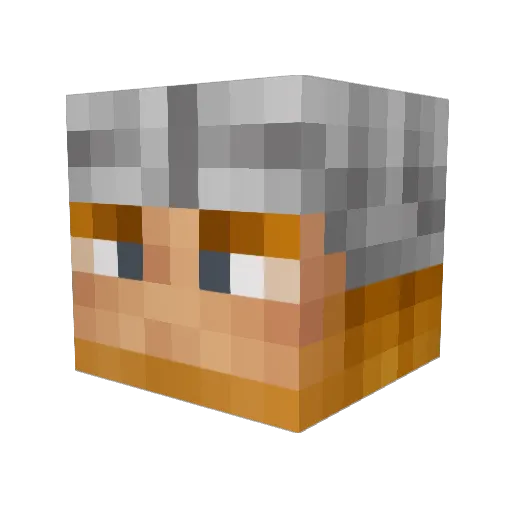 Hank0508 Minecraft avatar head, 3D render