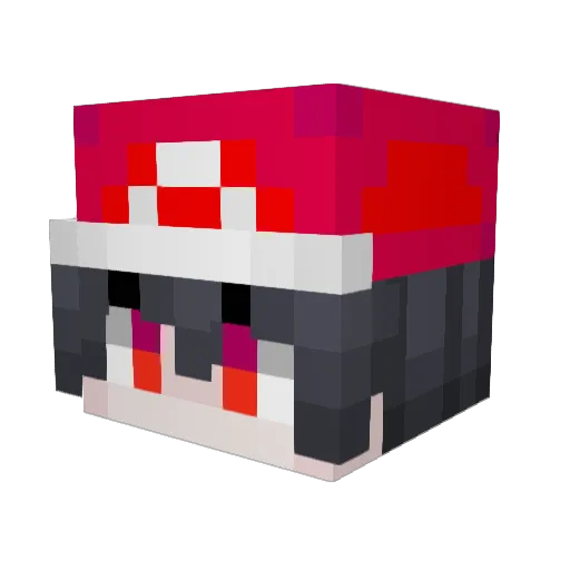 Hank1234 Minecraft avatar head, 3D render