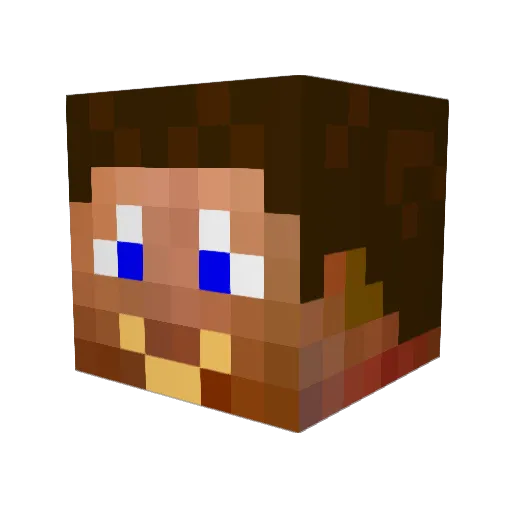 HankLepstein Minecraft avatar head, 3D render