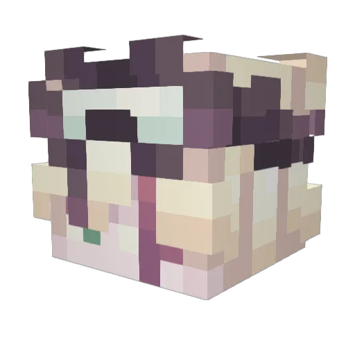 HankNasty Minecraft avatar head, 3D render