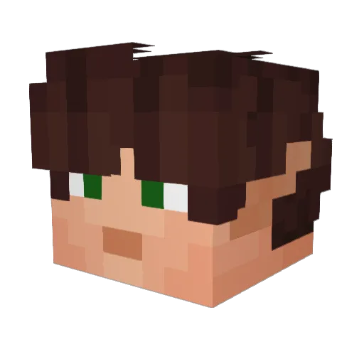 HankTheFirst Minecraft avatar head, 3D render