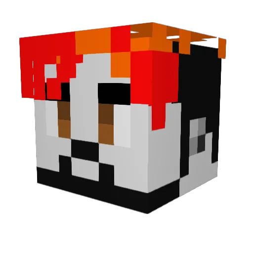 Hank_54 Minecraft avatar head, 3D render