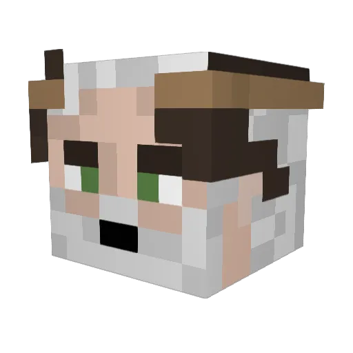 Hank_Grimm Minecraft avatar head, 3D render