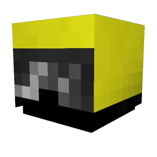 Hank_VW Minecraft avatar head, 3D render