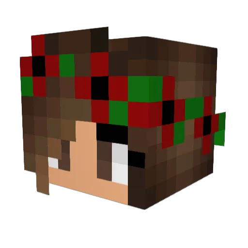 HankaMostowiak Minecraft avatar head, 3D render