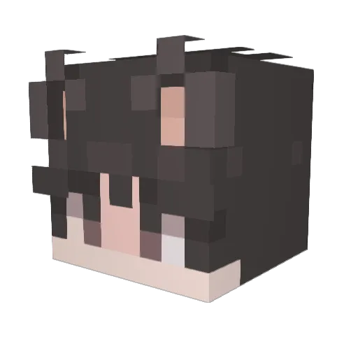 Hankadventure Minecraft avatar head, 3D render