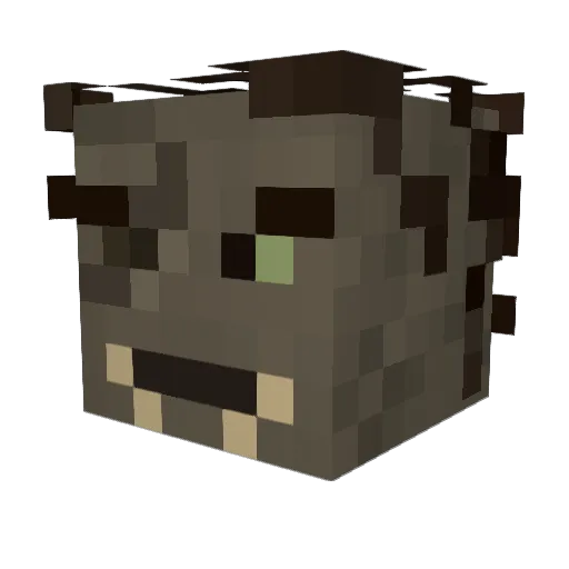 Hankerdoodledan Minecraft avatar head, 3D render