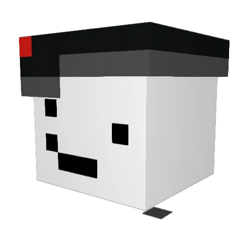 HankeryYankery Minecraft avatar head, 3D render