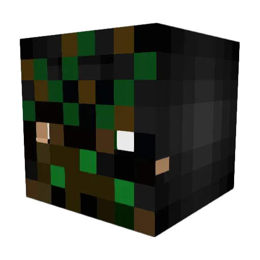 Hanks_Life Minecraft avatar head, 3D render