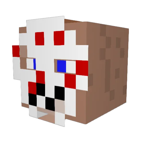 Hanky6895 Minecraft avatar head, 3D render