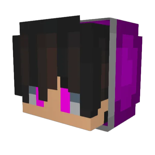 Hanmayu Minecraft avatar head, 3D render