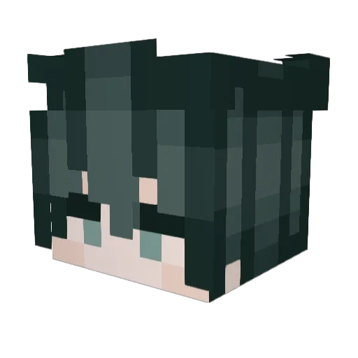 HannaAfton Minecraft avatar head, 3D render