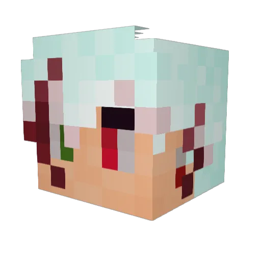 HannaAzElnok Minecraft avatar head, 3D render