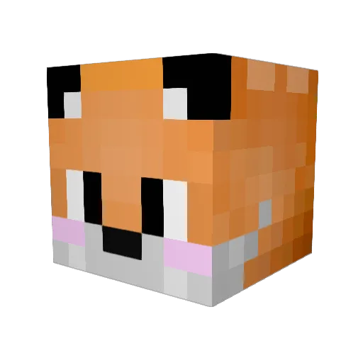 Hanna_Ring Minecraft avatar head, 3D render