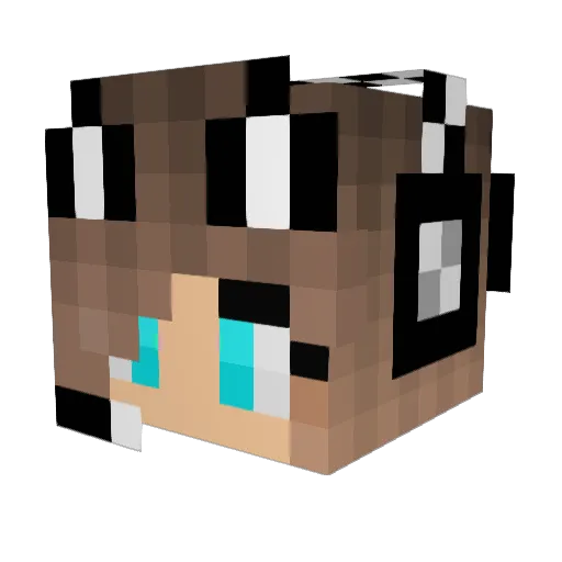 Hannah11HOTSHOT Minecraft avatar head, 3D render