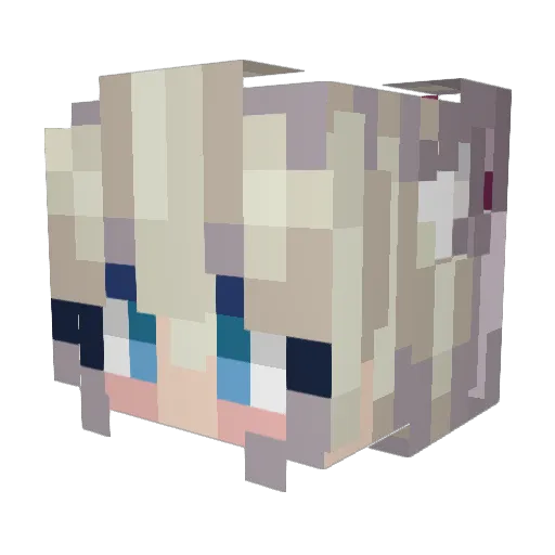 Hannah3006 Minecraft avatar head, 3D render