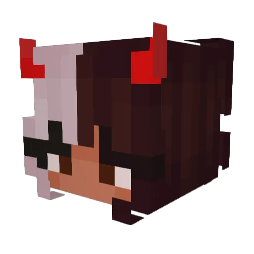 Hannah810 Minecraft avatar head, 3D render