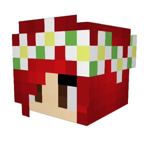 HannahBae786x Minecraft avatar head, 3D render