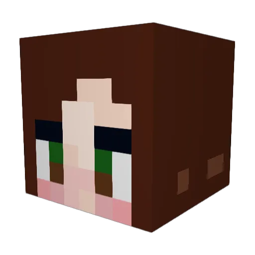 HannahBee18 Minecraft avatar head, 3D render