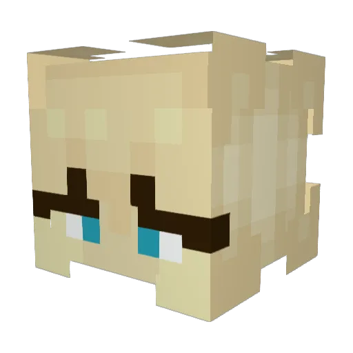 HannahBeeKay Minecraft avatar head, 3D render