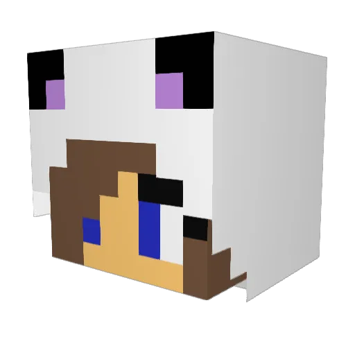 HannahH2018 Minecraft avatar head, 3D render