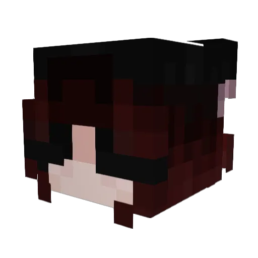 HannahLucyyy Minecraft avatar head, 3D render