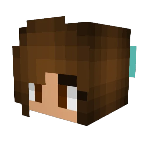 HannahRose535 Minecraft avatar head, 3D render