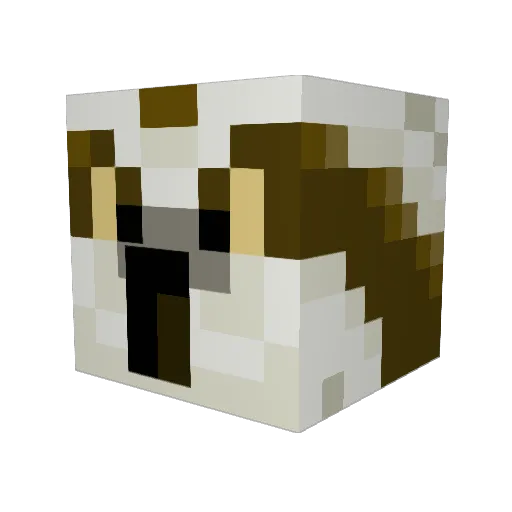 Hannah_MS Minecraft avatar head, 3D render