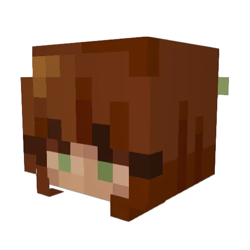 Hannah_Roberts Minecraft avatar head, 3D render