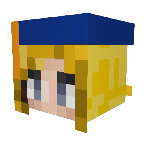 Hannah__Marie Minecraft avatar head, 3D render