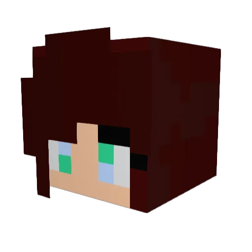 Hannahbear553 Minecraft avatar head, 3D render