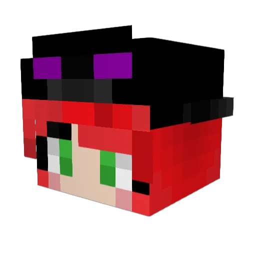 Hannahd73 Minecraft avatar head, 3D render