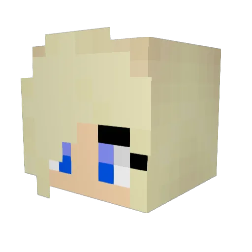 Hannahlr24 Minecraft avatar head, 3D render