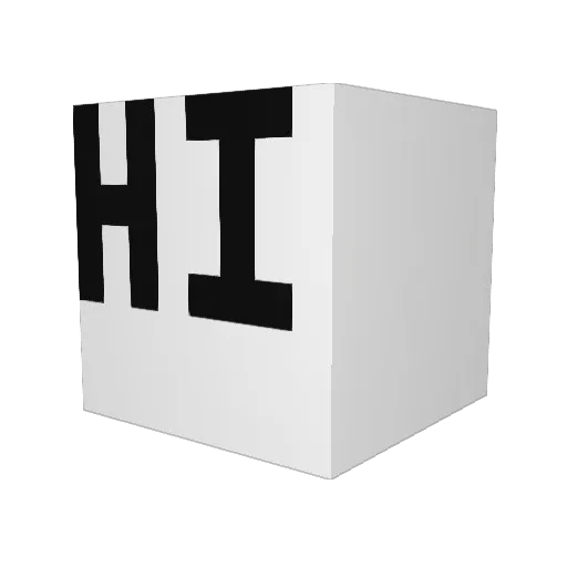 Hannahspeed Minecraft avatar head, 3D render