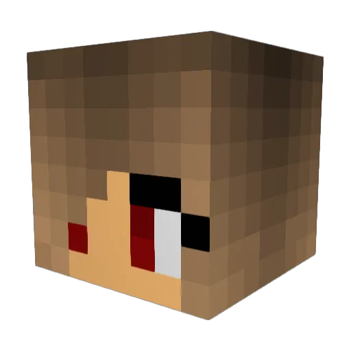 Hannakonda Minecraft avatar head, 3D render
