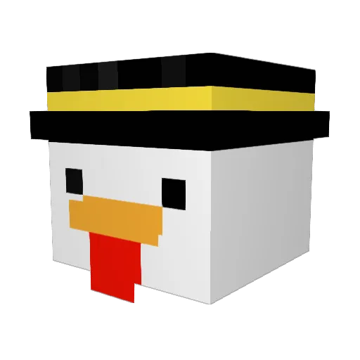 Hannes060508_ Minecraft avatar head, 3D render