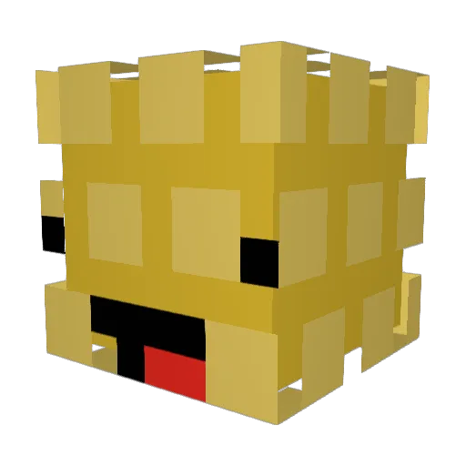 Hannes13a Minecraft avatar head, 3D render