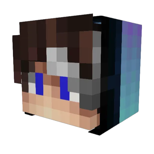 Hannes2016Matyla Minecraft avatar head, 3D render